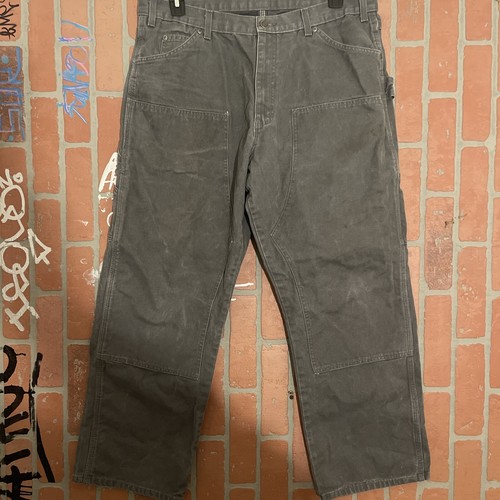 Men's Dickies Black Grey Double Knee 