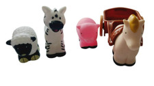 Farm Animal Figures Lot   Barnyard Cow Pig Horse Goat Toy Set   Kids Play Farm