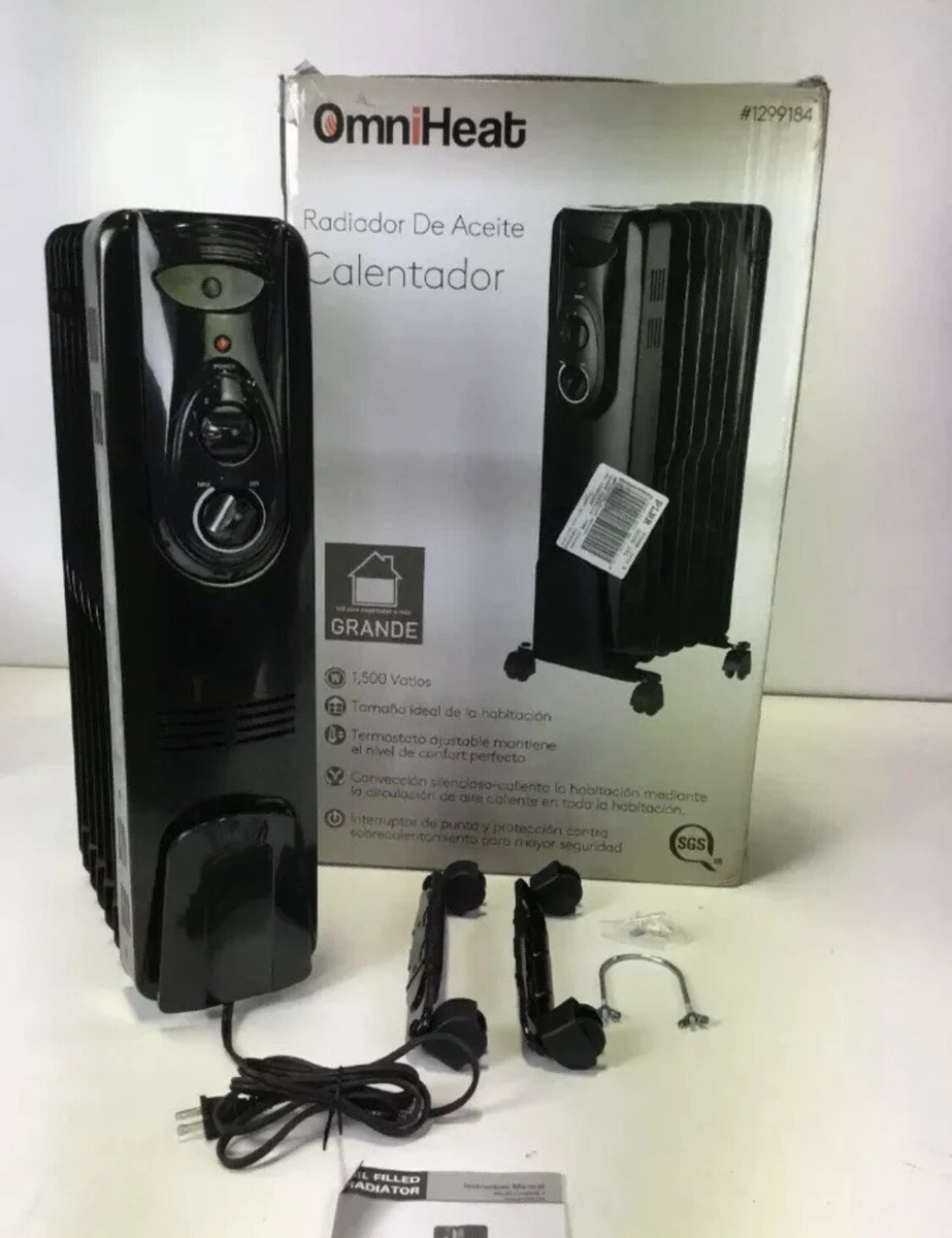 OmniHeat 1500-Watt Oil-filled Radiant Flat Panel Electric Space Heater-1299184  | eBay