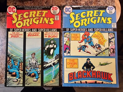 Secret Origins #5 & 6 Spectre Blackhawk Legion Of Superheroes DC Comics 1973 FN