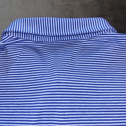 Holderness & Bourne Mens XXL Tailor Fit Blue Striped Polo - Picture 7 of 7