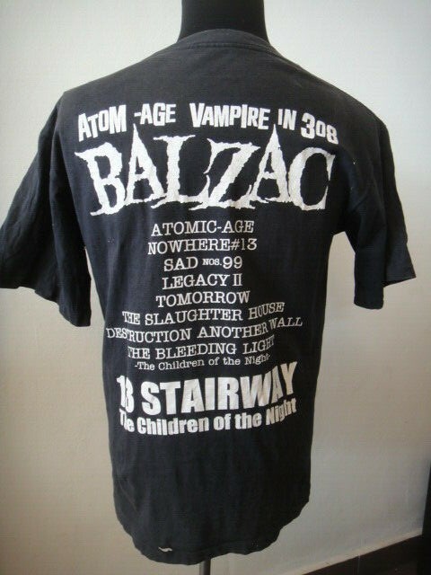 VTG 90'S BALZAC JAPAN PUNK ROCK ALBUM PROMO CONCERT SHIRT L