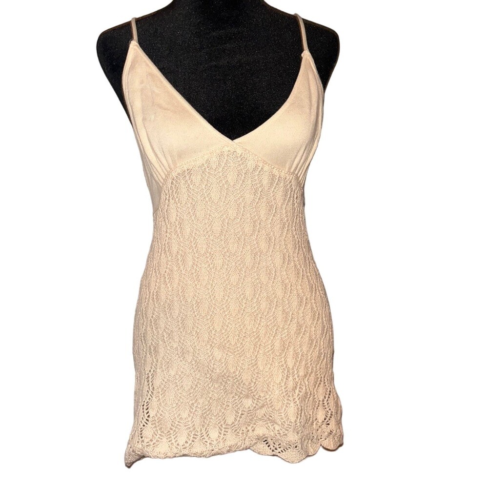 white christmas dresses Pointelle Beach Dress Cream main image 0