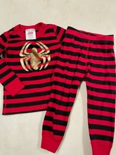 HANNA ANDERSSON ORGANIC COTTON MARVEL SPIDERMAN LONG JOHNS 2 PC PAJAMAS 85 2T 2