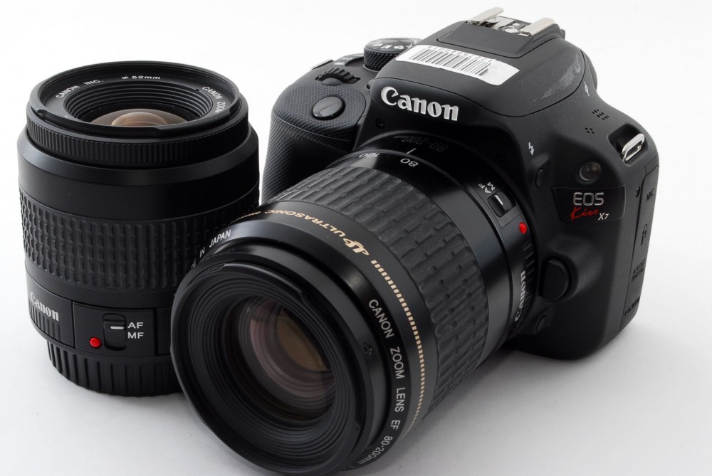 Canon EOS Kiss X7/Rebel SL1/100D 18.0MP 35-80/80-200mm [Exc+++] w