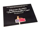 1977 Mercury Marquis Cougar Monarch Comet Bobcat Capri Brochure