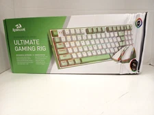 Redragon S134 RGB Mechanical Keyboard And Gaming Mouse Combo, Green