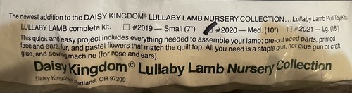 Vtg Med Daisy Kingdom LULLABY LAMBS Pull Toy Kit Nursery Collection Infant New - Picture 3 of 11