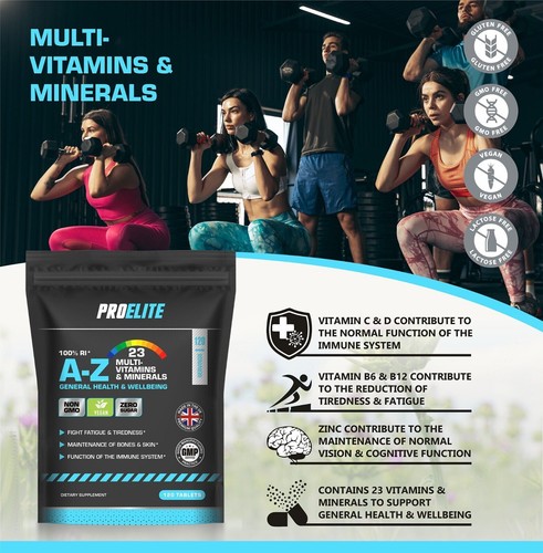 Multivitamins & Minerals A-Z Men & Women 365 Vegan Tablets - 100% NRV One A Day - Picture 7 of 10