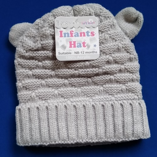 Baby Pom Pom Hat Newborn 0 3 Months Boy Girl Knitted Bobble Spanish Winter Knit - Picture 30 of 33