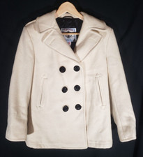 Vtg Women's Sterlingwear Anchor Collection Usa Navy Peacoat W24 Navigator - 10r*