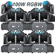 100W LED Moving Head Light RGBW Beam Stage Halloween Bar DMX Spot Lighting