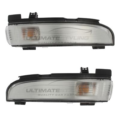 Ford S-Max 2015-> Clear Wing Door Mirror Indicators Lights Lamps 1 Pair