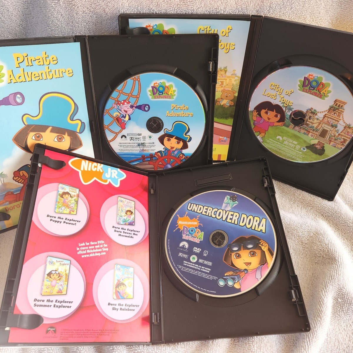Nick Jr. Dora The Explorer DVD Movie Lot Kids Videos Pirate