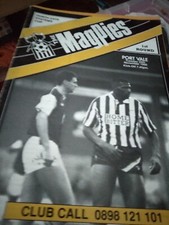 Notts Couty v Port Vale 1990/91 Rare Zenith Data Cup