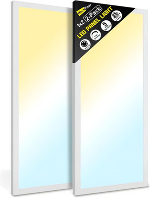 Dimmable 24W LED Flat Panel Light 2-Pack, 5CCT Flush Mount Ceiling Lights