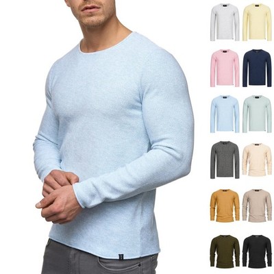 Indicode Herren Strickpullover Loakim-Herrenpullover meliert Männer Strick Pulli