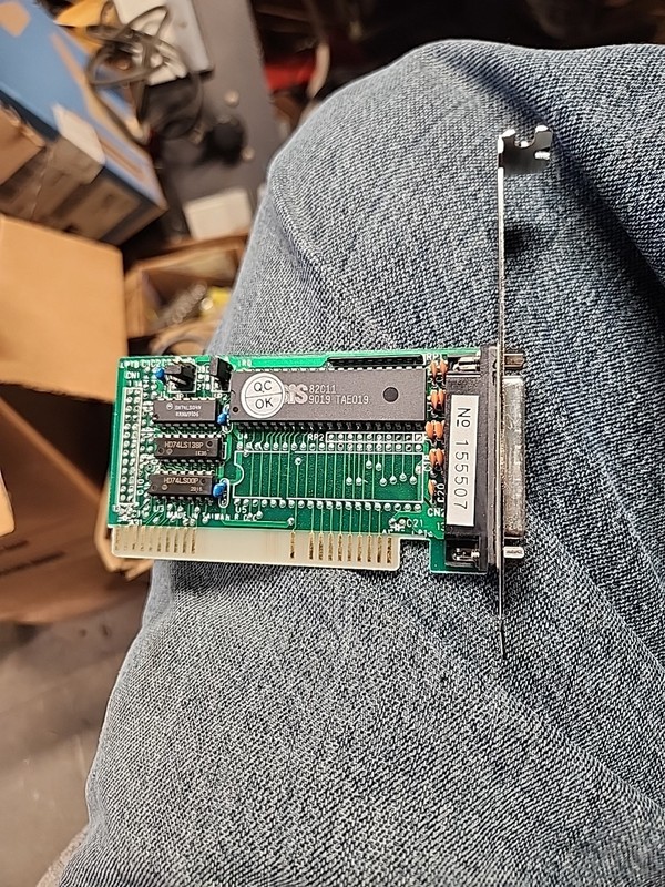 ISA Parallel Port DB25 Printer Card PT10 Vintage