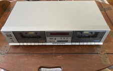 Vintage Technics Stereo Double Cassette Deck Model RS-B11-W High Speed Dubing