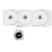White Lian Li Hydroshift II 360 TL RGB Liquid CPU Cooler - 360mm AIO - 3X 120