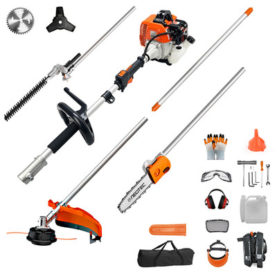 6-in-1 Multi-Functional Trimming Tools Gas Hedge Trimmer 52CC Weed Eater