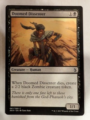 Doomed Dissenter - Amonkhet - Magic the Gathering MTG Nice!