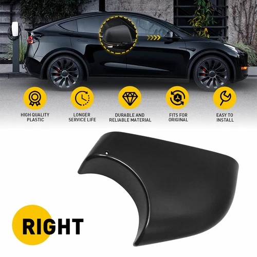 Passenger RH Side Door Wing Mirror Lower Holder Cover Black For Tesla Model Y