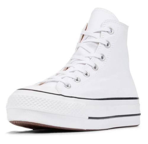 CONVERSE SNEAKER DONNA PLATFORM ALTA CHUCK TAYLOR ALL STAR 560846c BIANCO - Imagen 5 de 6