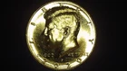 2020-P Kennedy Half Dollar 50 Cent Coin United States Gold Plated AU