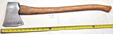 Collins Vtg. Jersey Pattern Axe, Original Handle, 5-1/4" Wide Bit 7" Bit to Pole