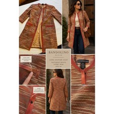 Bandolino Petite Long Duster Coat 8P Textured...