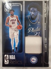 2024-25 Panini Silhouette NBA Relics #64 Joel Embiid GAME USED JERSEY 76ers