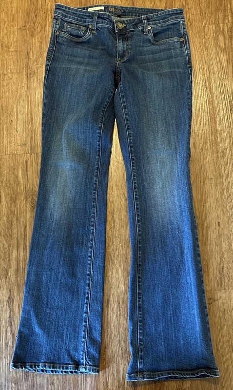 Kut from the Kloth Women’s 8 stretch jeans: Karen Baby Bootcut Fit, Medium Wash