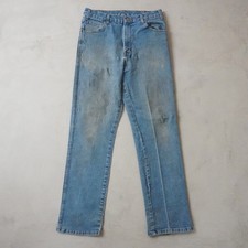 Dickies Jeans 32x32 Mens Blue Straight Leg Workwear Denim Distressed