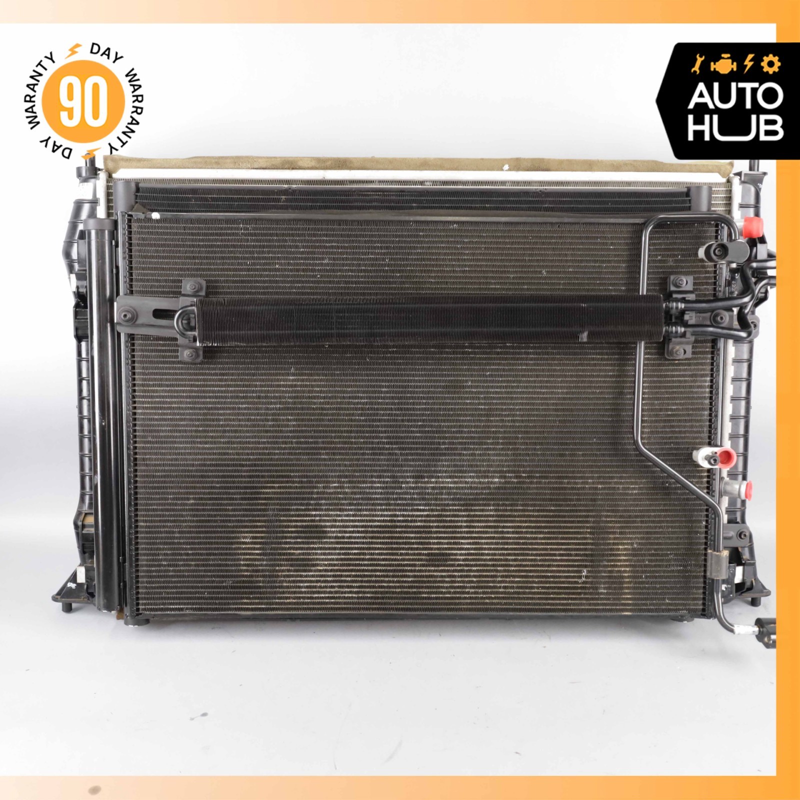 15-18 Bentley Continental GT GTC 4.0L Engine Cooling Radiator A/C Condenser OEM