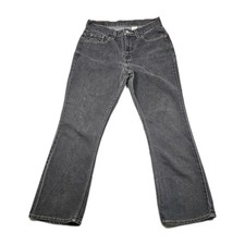 Vintage Levis 515 Boot Cut Lower Rise Womens 8Mis S Black Cotton Denim Jeans