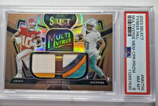 2023 Panini Select Multiverse Tyreek Hill Copper Prizm Dual Patch  /49