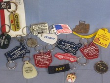 Lot Of Vintage Advertising & Novelty Keychain...