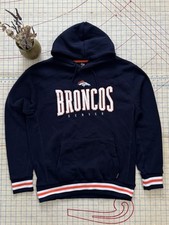 NWOT NFL Team Apparel Denver Broncos Pull Over Hoodie Size Large