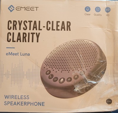 Emeet Crystal Clear Clarity Wireless Speaker Phone Model eMeet Luna New Sealed
