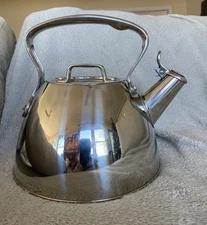 ALL-CLAD Stainless Steel Tea Kettle Pot 2 Qt USED Induction Compatible