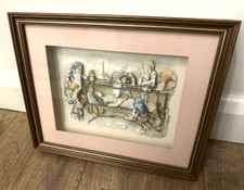 Vintage 60s Snow White 3D Diorama Art Disney Classic Framed by Anton Pieck