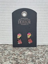 Universal Studios Halloween Horror Nights 2 Pairs Spooky Earrings Set 2024