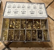 Hillman Brass Hex Nuts 440 632 832 12-13 -new Items