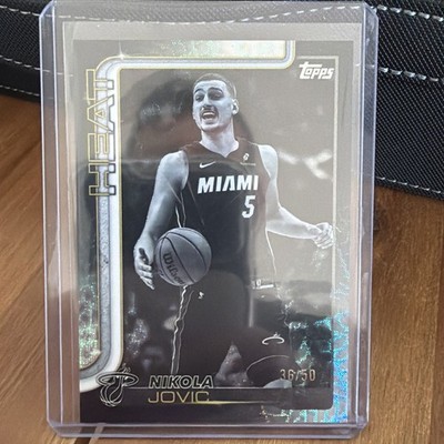 2025 Topps Basketball Nikola Jovic Black Friday Exclusive Flash Drop 45/50 Heat