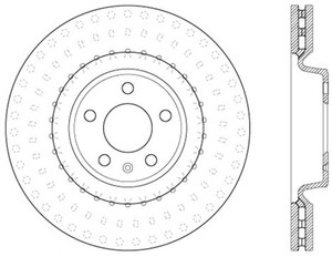 StopTech Drilled Sport Rotor for Audi S4, S5, Q5 & More – Front Right