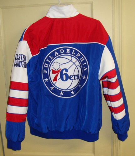 Reversible JH Design Philadelphia 76ers NBA Stitched Jacket Excellent