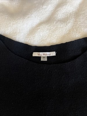 Vila Milano Classic Black Knit Dolman Knit Top Size M