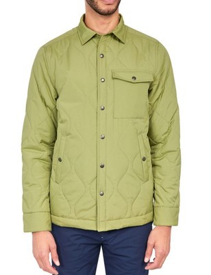 Brooklyn Brigade Green Quilted Shirt Jacket Size S Men s New