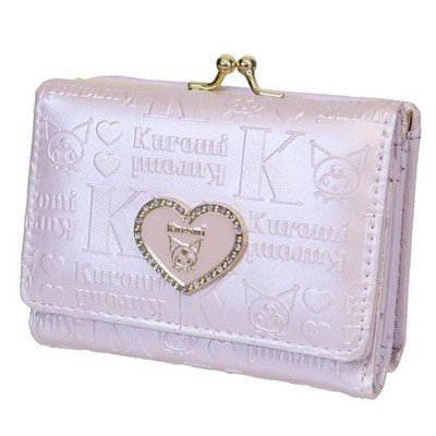 Sanrio Characters Kuromi Tri-fold Clasp Mini Wallet Purple 2026 Summer JP LTD
